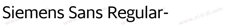 Siemens Sans Regular字体转换 Siemens Sans Regular字体转换